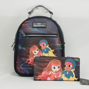 Loungefly Marvel Wandavision Backpack and Wallet